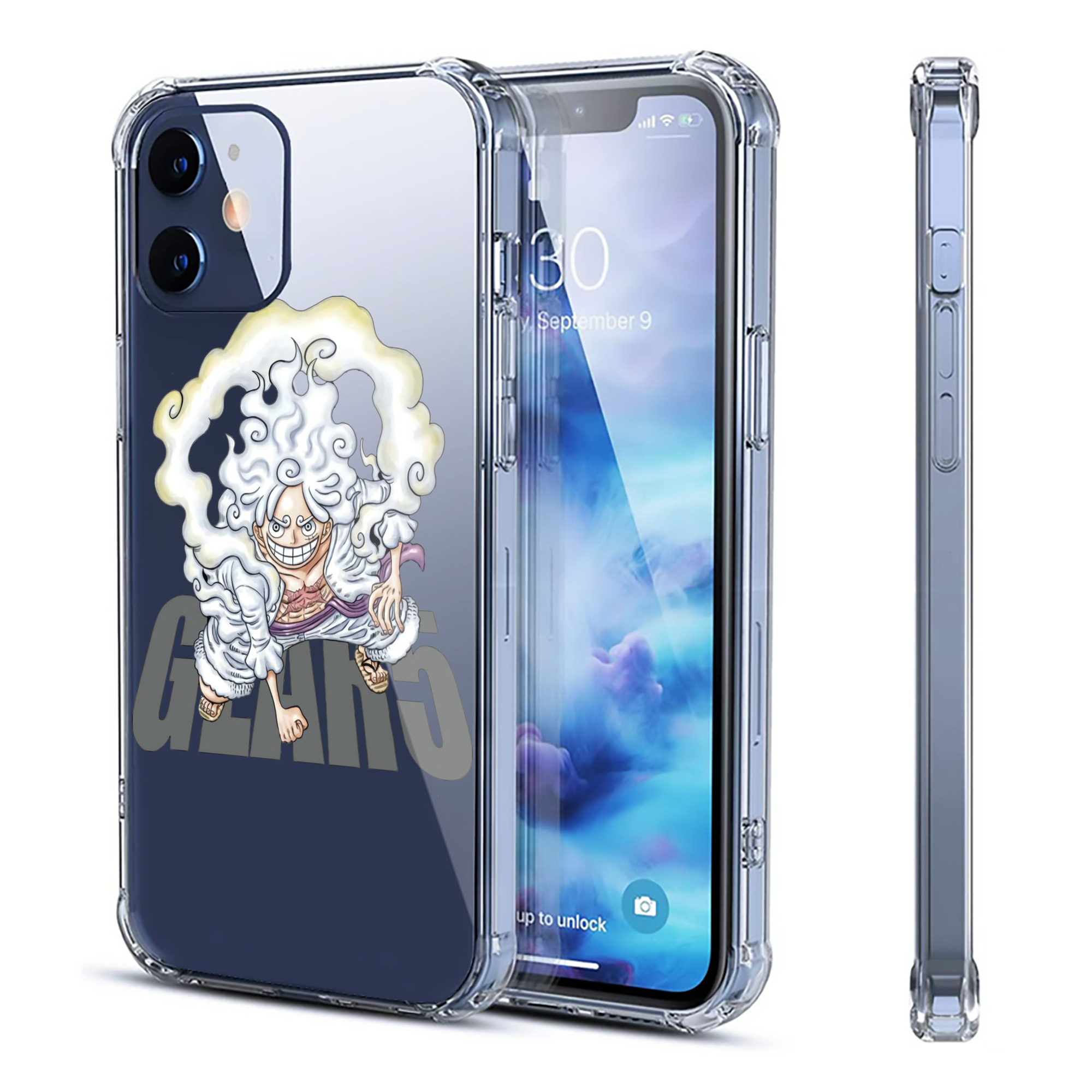 （画像用） ワンピース モンキー・D・ルフィ ONE PIECE Monkey D. Luffy 【iPhone 12シリーズ対応】透明スマホケース（クリアソフトケース）